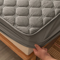 Full cotton bed Bamboo Hat Single Piece Pure Cotton Clip Cotton Mat Bed Cushion Protective Sheath Anti-Slip Fixed Bed Hood Full Bag Dust Cover Sleeve