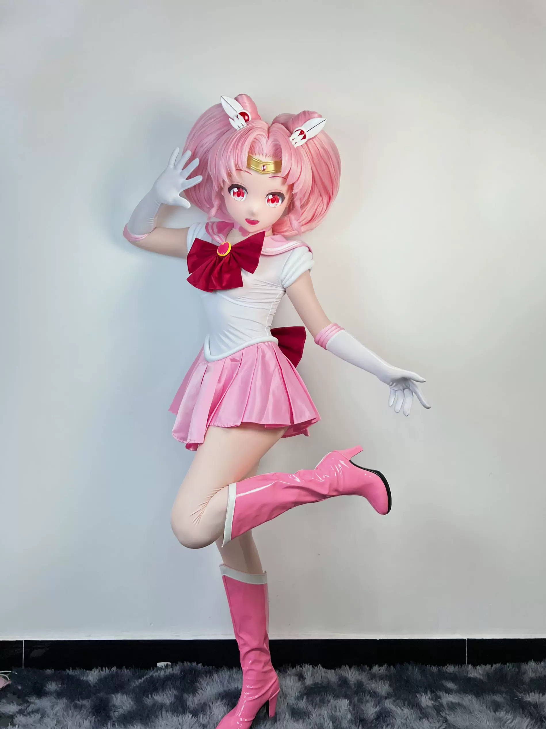 Hideyoshi кигуруми Маленький зайчик Красота Морской шар мальчик Kig голова раковина косплей