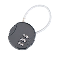Black-2 Steel Cable Lock Lock