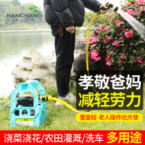 Small water pump agricultural irrigation household pastoral rechargeable self-priming pump vegetable field watering machine