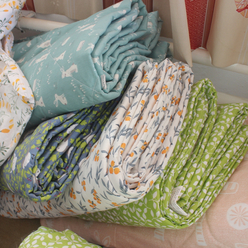 Pastoral style summer cool quilt cotton thin quilt Single student cotton cool quilt Air conditioning quilt washable double cotton