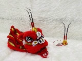 LS Wake Lion Ornament Mini Lion Head Net Red Lion Head Head Made Masshipship с китайскими характеристиками South Lion