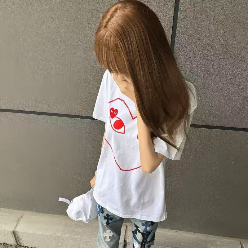 100% Pure Cotton ins Trendy Brand Printed Short-Sleeve T-Shirt for Women, Harajuku American Style, Loose and Versatile, Bf Student Top 100% Pure Cotton ins Trendy Brand Printed Short-Sleeve T-Shirt for Women, Harajuku American Style, Loose and Versatile, Bf Student Top