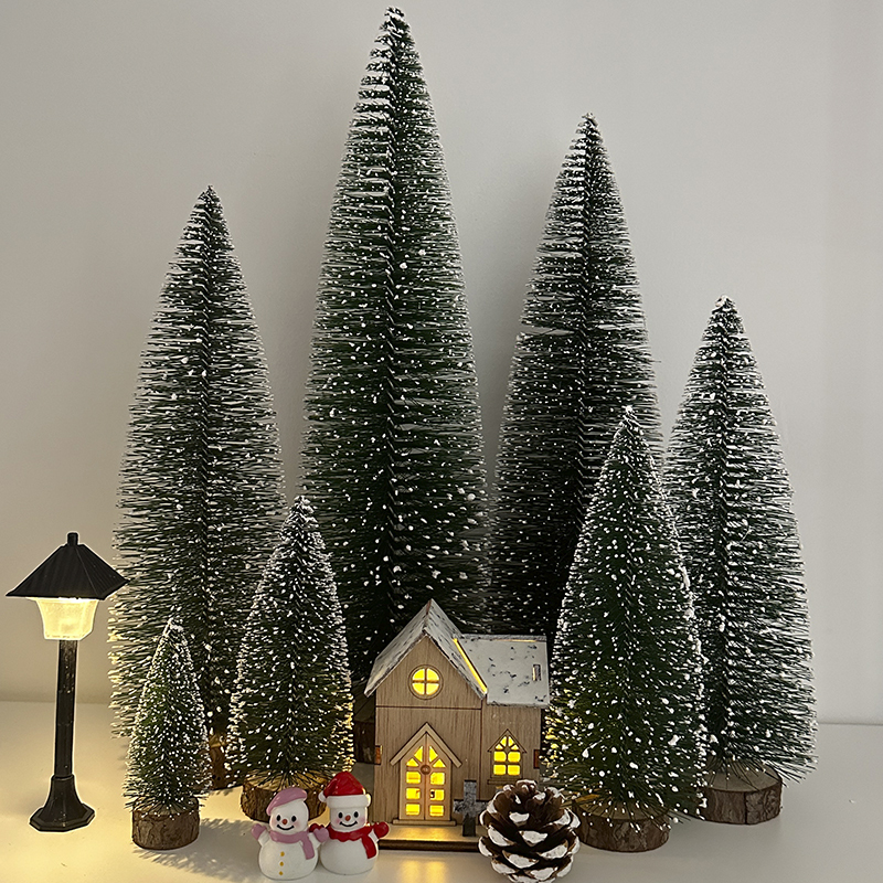 Christmas Tree Igloo Snowman Artificial Ornaments Decorative Photo Props Window Weak Current Box Gift Holiday Desktop Cedar Christmas Tree Igloo Snowman Artificial Ornaments Decorative Photo Props Window Weak Current Box Gift Holiday Desktop Cedar