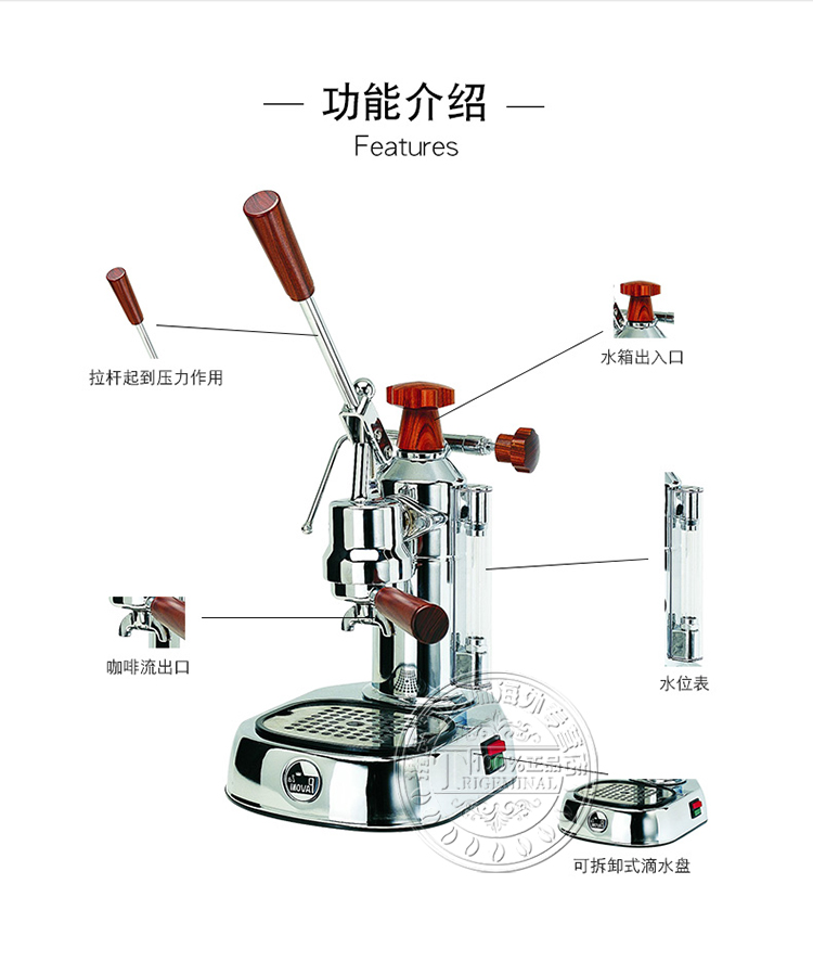 sung ban dinh La Pavoni Professional PL EL EN tay đòn bẩy cà phê Ý hộ gia đình thương mại kìm bấm cáp mạng