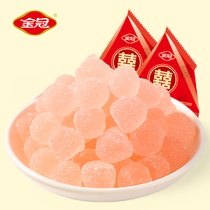 Golden Crown I have a happy qq rubber fudge 500g wedding ceremony celebration happy candy fruit big red candy snacks bulk