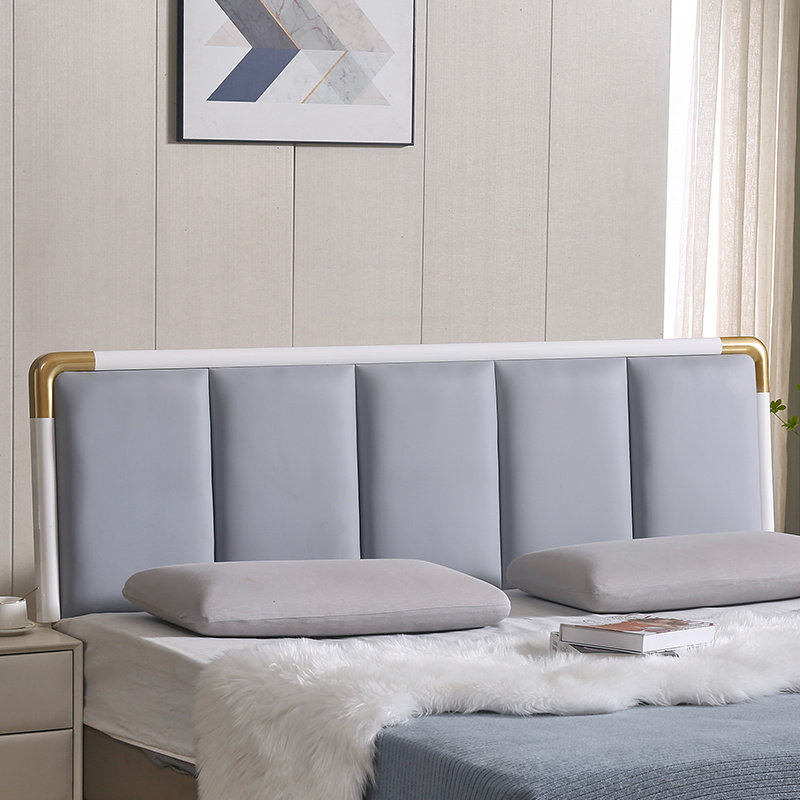 The new bedside simple and modern single buy soft bag backboard 1 5 meters 1 8 landing net red headboard can be customized