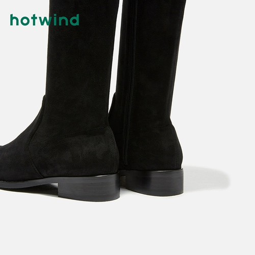 [Taobao] HotWind/Hot Wind Over -Knee Boots Женские длинные ботинки универсальные новые сапоги на зимних лошадях Сексуальные нижние ботинки
