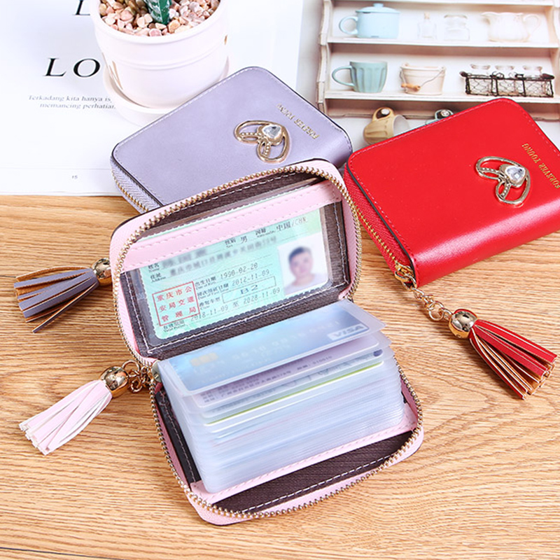 Anti-theft swipe package female anti-anti-magnetic large-capacity card clip compact fashion flow Sudoka bank credit card set