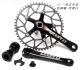 Litepro Integrated Hollow Positive and Negative Tooth Chainring Crankset 50 52 54 56 58t Modified Folding Bike P8 Single Chainring