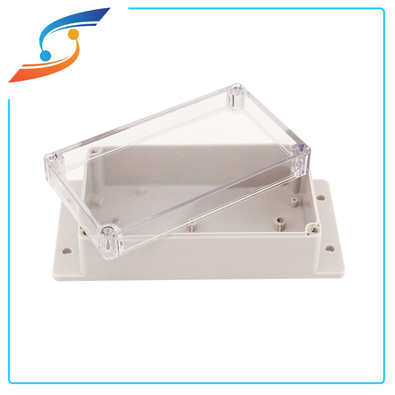 Outdoor waterproof junction box transparent cover with ear 158*90*60 cable seal dust box rainproof over-line box