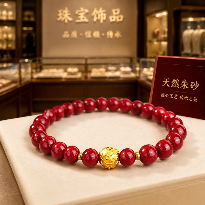 Jewelry with Gold and Cinnabar Beads, Fashionable Accessories, Small Money Beads, Fortune Beads, Cat's Eye Beads, Party Favors, Couple Gifts Jewelry with Gold and Cinnabar Beads, Fashionable Accessories, Small Money Beads, Fortune Beads, Cat's Eye Beads, Party Favors, Couple Gifts