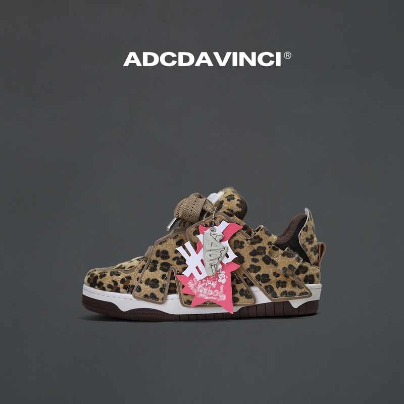 Celebrity Style Adc Da Vinci Mcflurry Series Height-Increasing Comfortable Sneakers Trendy Leopard Print Loafers for Men and Women Celebrity Style Adc Da Vinci Mcflurry Series Height-Increasing Comfortable Sneakers Trendy Leopard Print Loafers for Men and Women