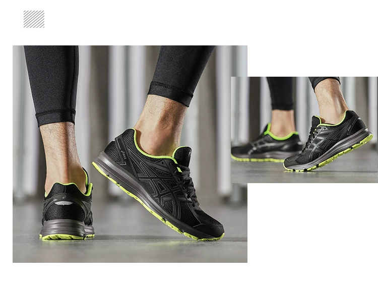 Giày thể thao nam ASICS yasehi 2018 giày thể thao xuân hè cơ bản mới T825N-9090 giày chạy bộ bitis