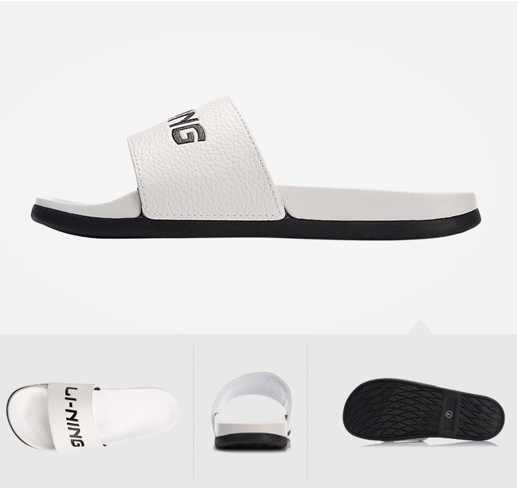 Li Ning LINING Dép nữ 18 Giày thể thao LN mới PU Giày mùa hè nhẹ AGAN004-1 dép lốp