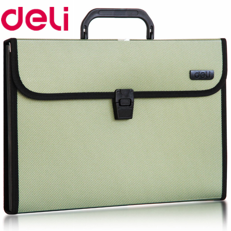 Deli 5555 organ bag financial portable briefcase folder business bag office supplies