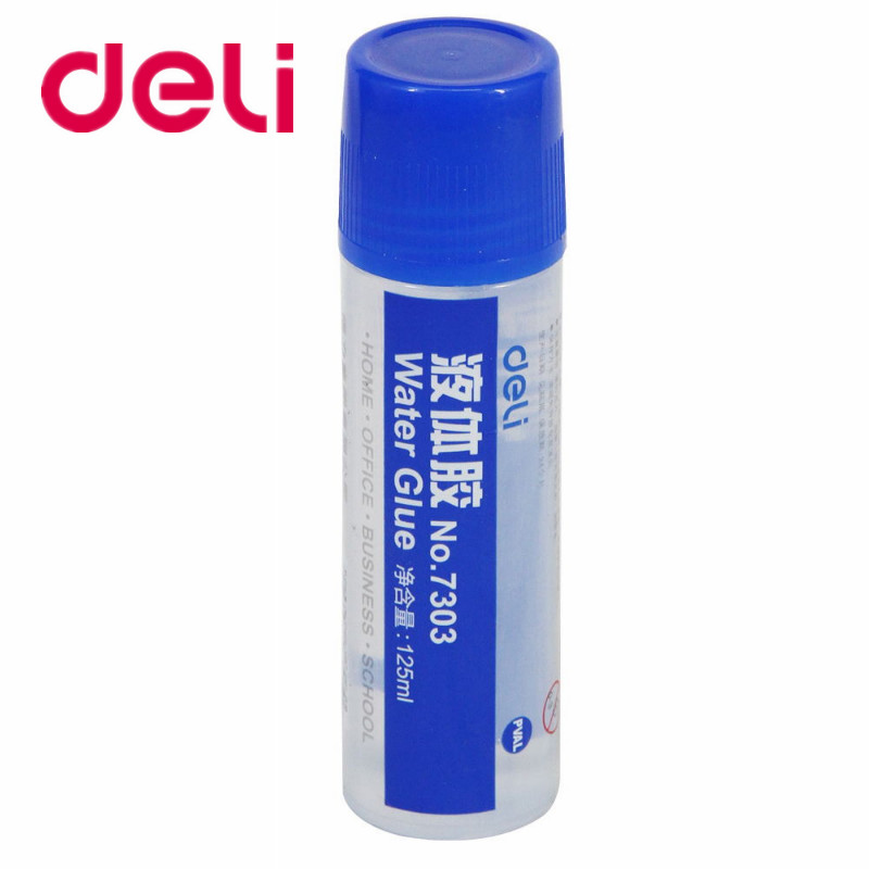 Powerful 7303 large bottle of transparent liquid glue student art glue 125ml liquid glue office supplies