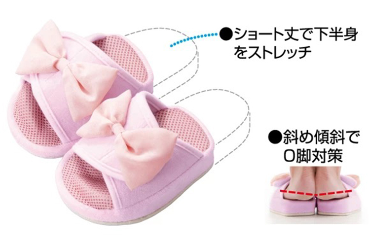 Giày nửa cọ Nhật Bản chỉnh xương chậu Giày hình chữ O chân massage chân dép đi trong nhà kéo dài - Dép những mẫu dép nữ đẹp