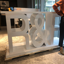 Letter Zhongdao cabinet personality display table special-shaped display cabinet jewelry cabinet glass cabinet creative exhibition display cabinet baking paint