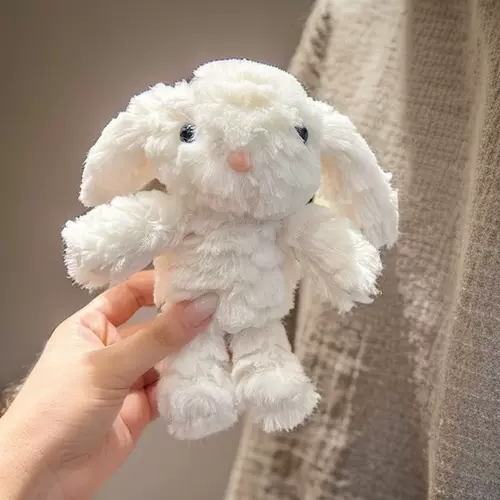 Креативный милый плюшевый кролик, подвеска, фигурка, брелок, украшение на сумку, белый кролик