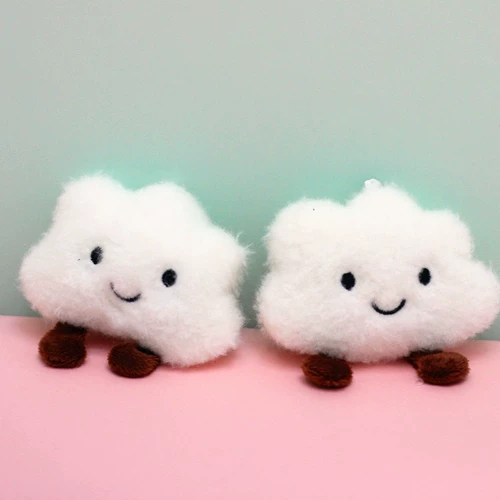Милая белая подвеска, украшение на сумку, креативный аксессуар, брелок для влюбленных, плюшевая, подарок на день рождения