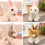 Реалистичный плюшевый кролик, милая игрушка, детская тряпичная кукла, белый кролик, подарок на день рождения