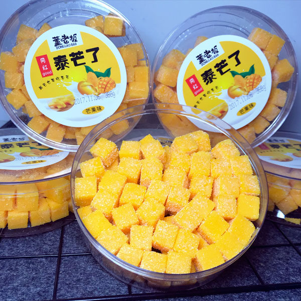 Net red Dong boss Taimang fruit fudge candy mango dried flavor snack a bottle of 368 grams