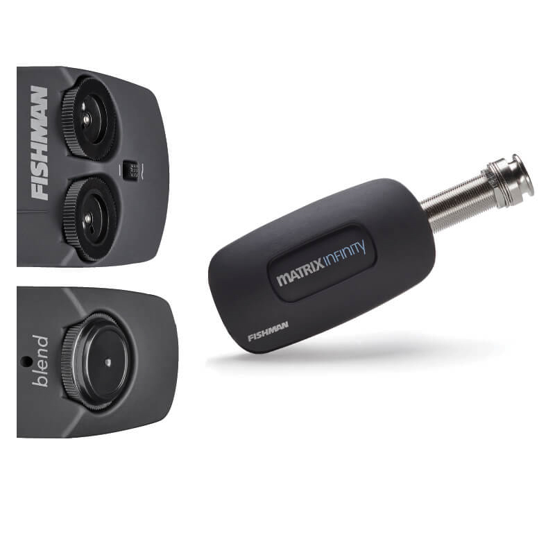 fishman fisherman wood guitar microphone mixed pickup Matrix Infinity Mic Blend