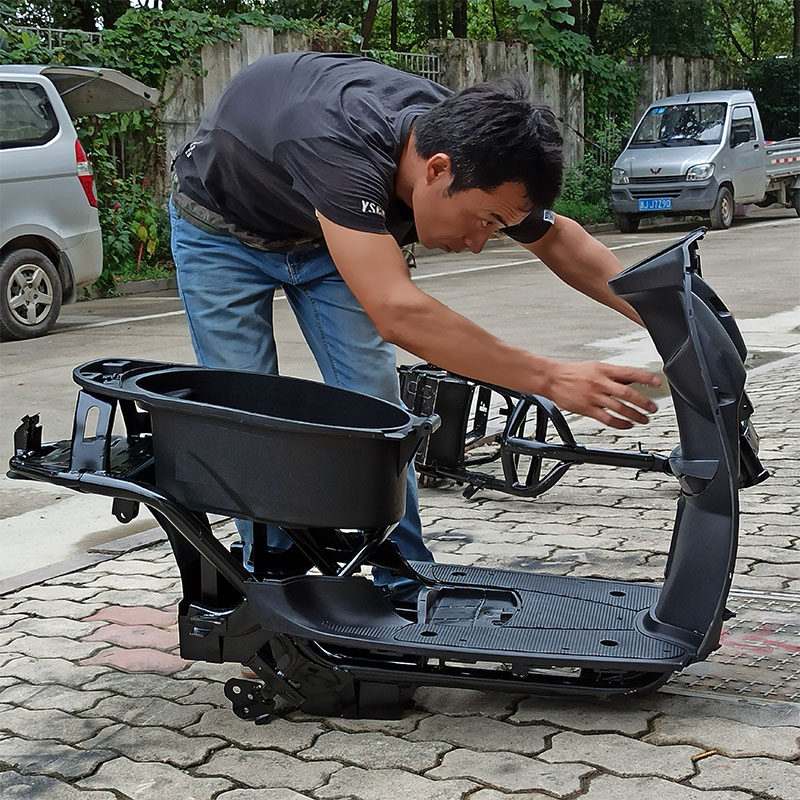 5-Star drill leopard small tortoise 9 Generation frame 60-72v full set of green foal rice electric motor car frame sub-small tortoise 5 original big beam