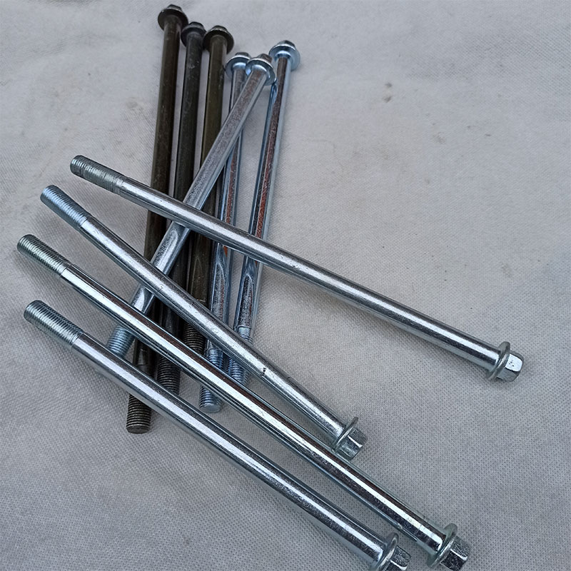 Locomotive electric vehicle front wheel axle screw rod m10 scooter m12 axle hub central axle small turtle rear rocker shaft