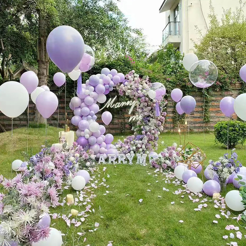 [USD 9.82] Professional team door-to-door romantic proposal layout ...