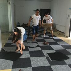 ковер 办公室地毯拼接方块商用全满铺地垫大面积水泥地直接铺隔音台球厅