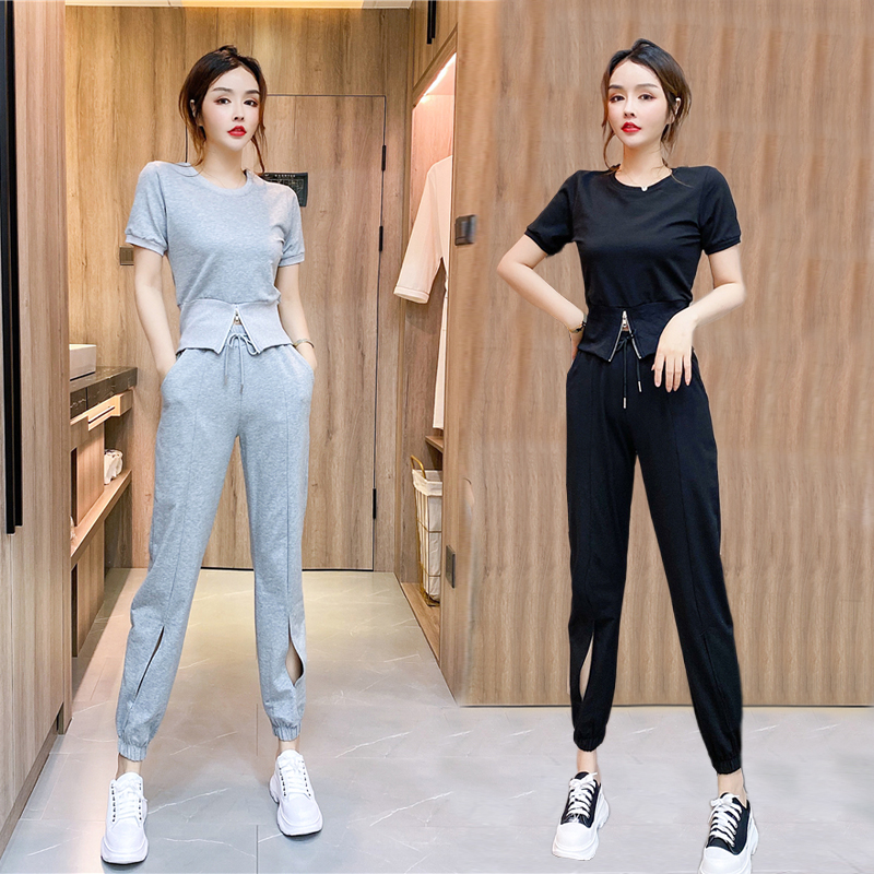 Summer net red casual sports suit women small sub paired with 155 exalts of the Elegant Ocean Pie and two sets of damp