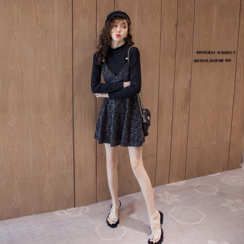 Celebrity Xiaoxiangfeng Fashion Suit Women's Autumn Small People Wear Two-piece Dresses with High Western Style and Age Reduction