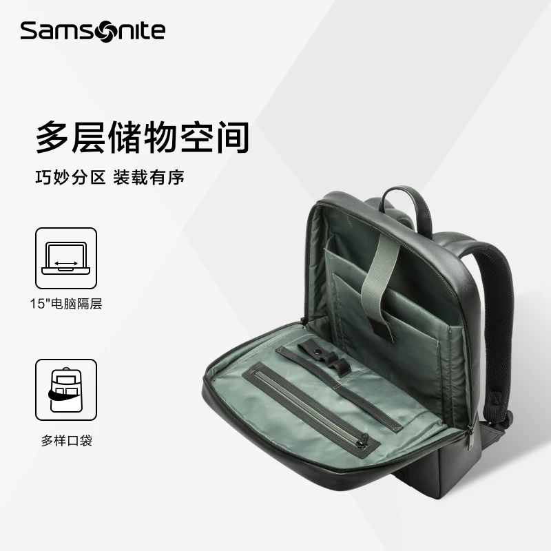 Самсоните/Стильный вместительный рюкзак Samsonite, трендовый ноутбук, школьная сумка, бизнес-версия