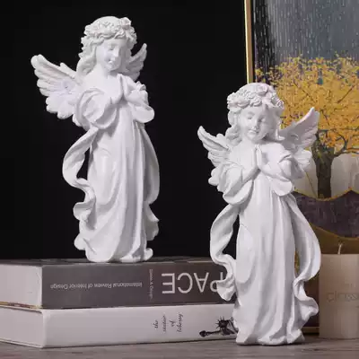 Nordic retro Angel art sculpture home accessories plaster statue craft gift decoration office desktop ornaments