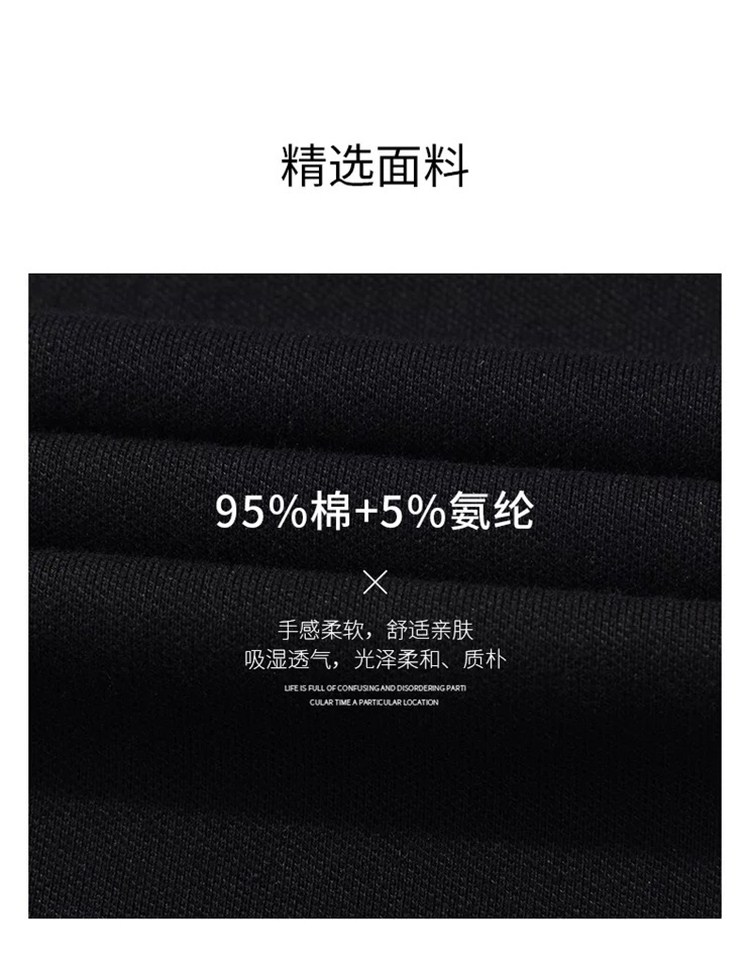 Áo thun nam Nhật Bản ngắn tay áo thun đen ve áo Slim in thanh niên học sinh mùa hè mới áo Polo 17 áo sơ mi polo