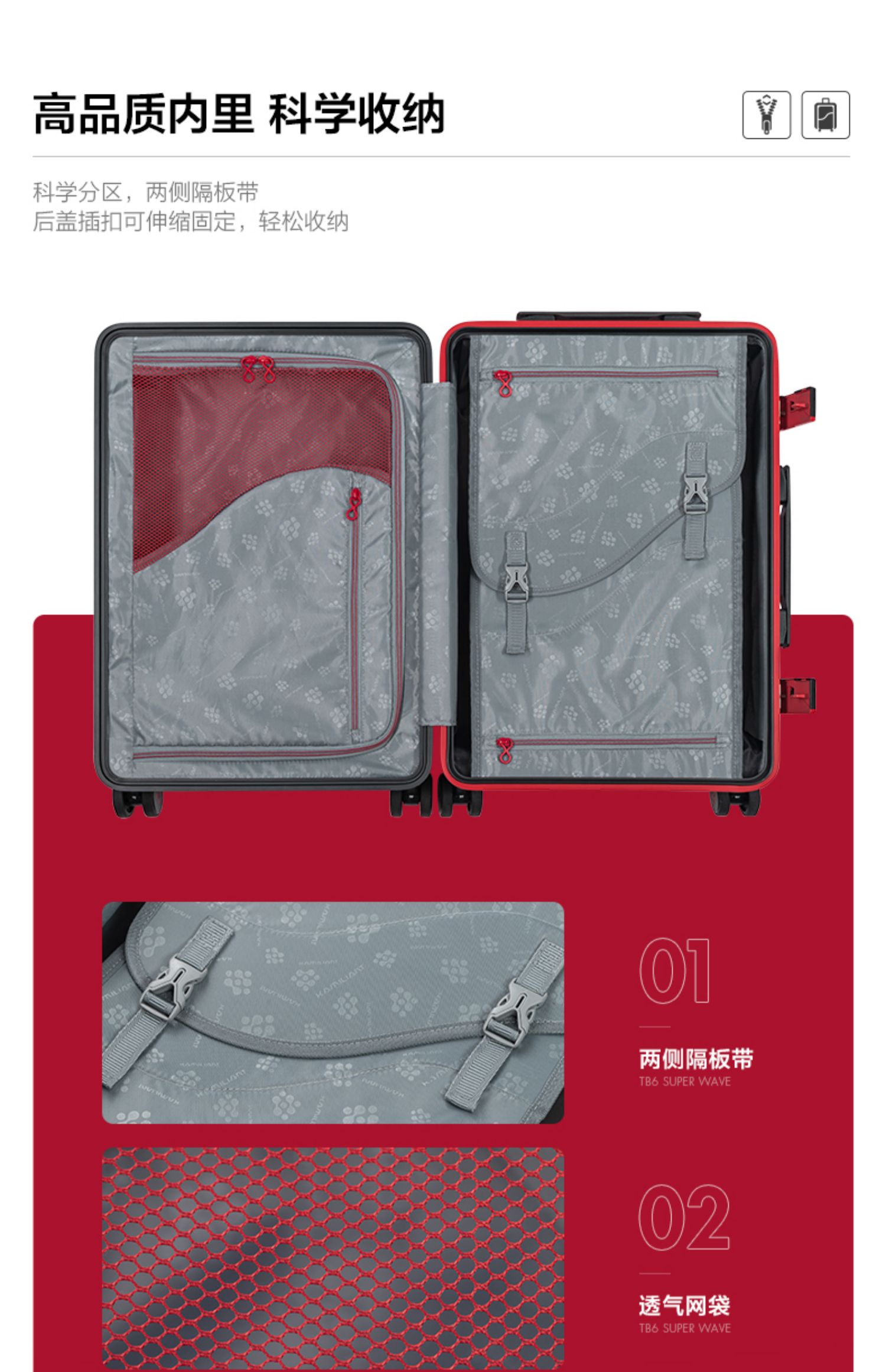 Samsonite Camille Hành lý khung nhôm bánh xe phổ quát 20 inch 24-28 nhỏ nam và nữ vali xe đẩy thông minh - Va li shop vali