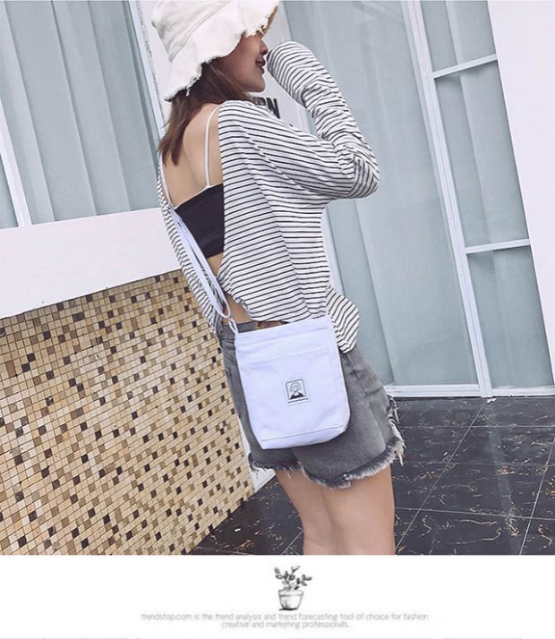 Túi đựng điện thoại di động nữ 2018 mới hoang dã Hàn Quốc túi vải đeo vai Messenger túi xách điện thoại di động túi nhỏ túi xách túi cầm tay nữ