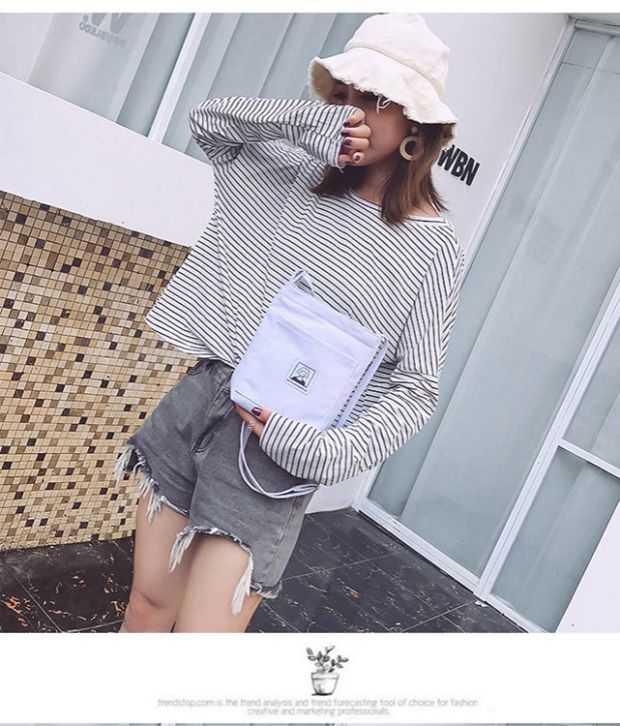 Túi đựng điện thoại di động nữ 2018 mới hoang dã Hàn Quốc túi vải đeo vai Messenger túi xách điện thoại di động túi nhỏ túi xách túi cầm tay nữ