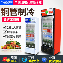 Norvise refrigerated display cabinet supermarket convenience store beer beverage refrigerator single door freezer glass vertical commercial cabinet