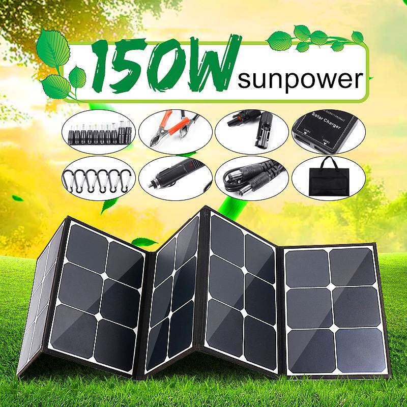sunpower solar folding bag 5 fold 100W American battery chip charging mobile phone notebook computer new products