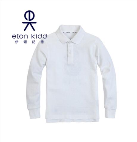 Eaton Gide men and women white sports blue and white strip with white long sleeve T - shirt 09T102