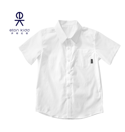 Eaton Gide standard children's clothing children's classic cotton short-sleeved shirt male big boy short-sleeved white shirt 10C101