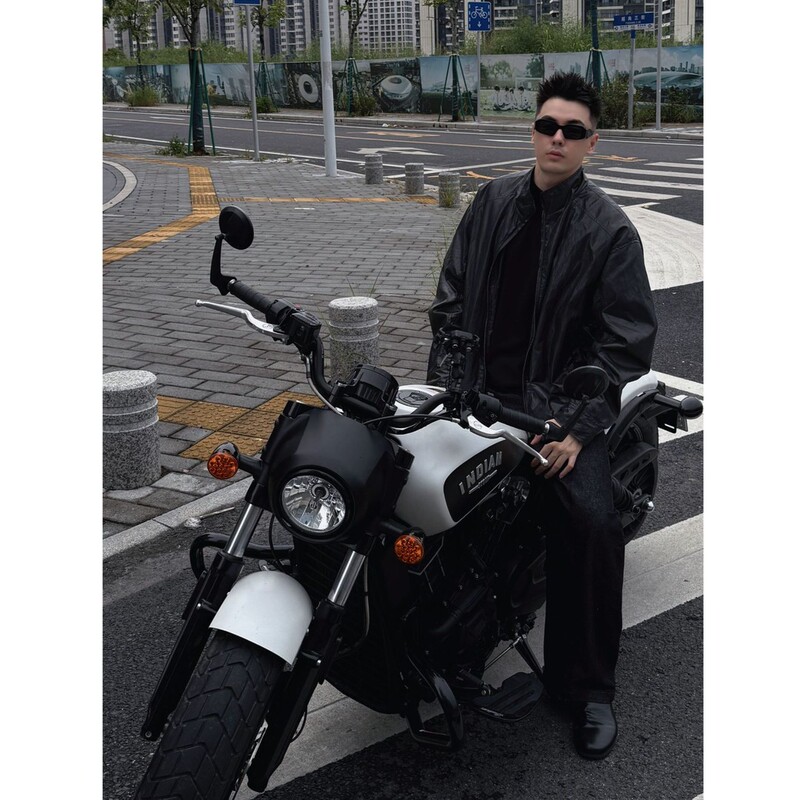 Motorcycle Leather Jacket Ghost Rider & Fashion Week Celebrity Style Metallic Pleated Leather Jacket 8738 Motorcycle Leather Jacket Ghost Rider & Fashion Week Celebrity Style Metallic Pleated Leather Jacket 8738
