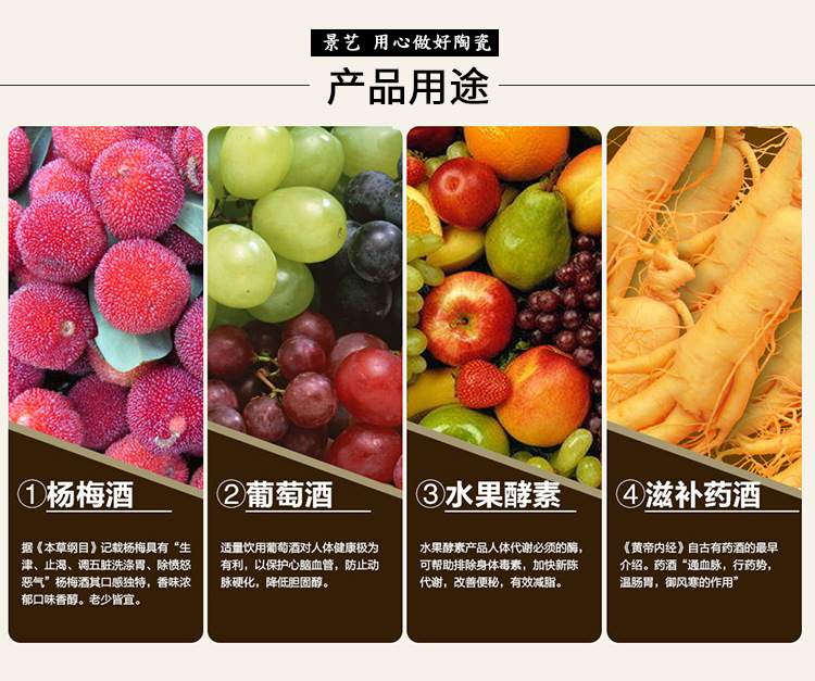 Mua một tặng hai chai rượu gốm 1 kg 5 kg 10 kg rỗng Chai Jingdezhen cổ cao cấp lon rượu trang trí Palăng rượu - Rượu vang ly uống rượu mạnh