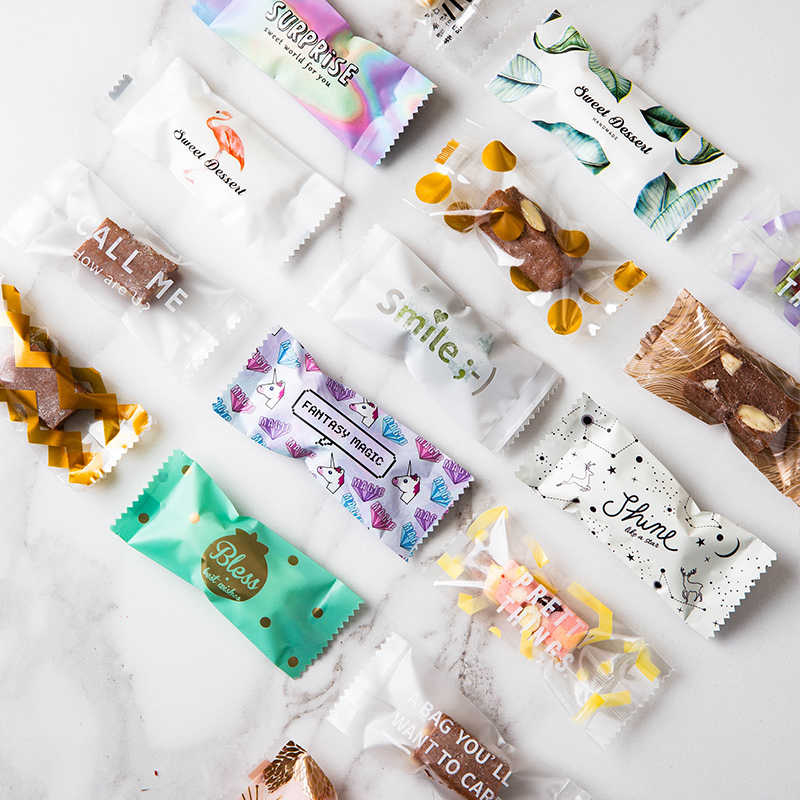 Bull Rolling Sugar Packaging Bull candy Candy Wrappers Packaging Paper for Candy Paper Taiprincess Transparent Baking of Bag Milk Date