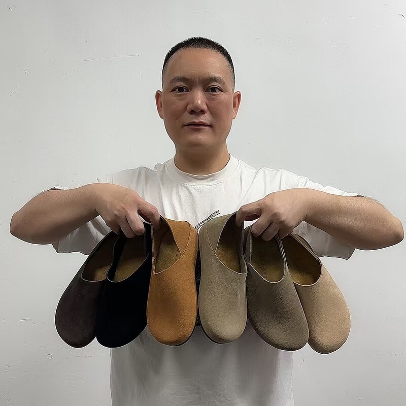 Dongguan Factory Full Leather Mules Spring New Model Unisex Retro Thick-Soled Slip-On Genuine Leather Shoes Dongguan Factory Full Leather Mules Spring New Model Unisex Retro Thick-Soled Slip-On Genuine Leather Shoes