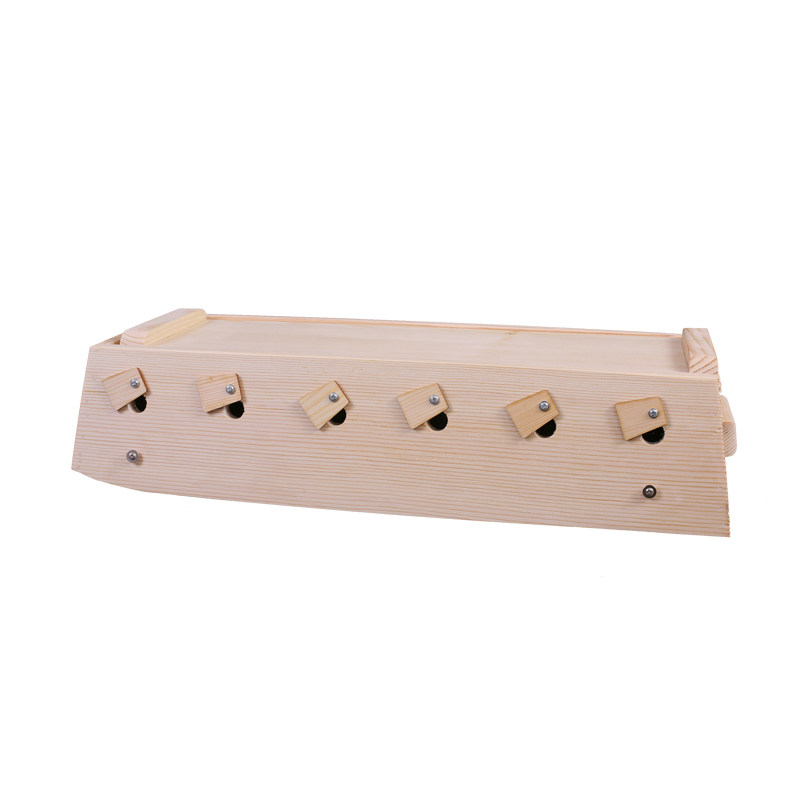 Pure solid wood Ridge Column Back Prefect Veins Waist moxibustion box lengthened version 50 Width 20 tail arc