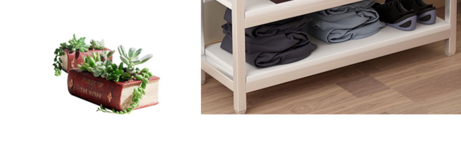 Phòng ngủ giá treo đồ đơn giản hộ gia đình cloakroom sàn kết hợp khung thép đơn giản góc lưu trữ móc áo - Kệ kệ giày nhựa